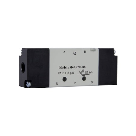 Bimba Mfg Co Bimba-Mead Air Pilot Valve M4A210-06, 5 Port, 2 Pos, Sgl Control, 1/8" NPT, Cv=0.78 M4A210-06